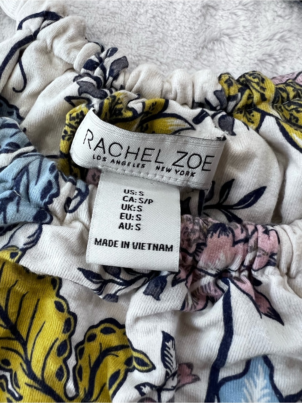 Rachel Zoe Cream Floral Halter Maxi Dress S - Picture 2 of 8